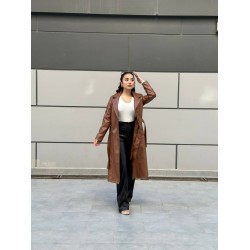 DERİ KABAN KAHVERENGİ