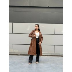 DERİ KABAN KAHVERENGİ