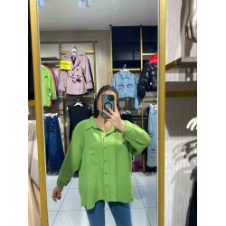 OVERSIZE  GÖMLEK YEŞİL