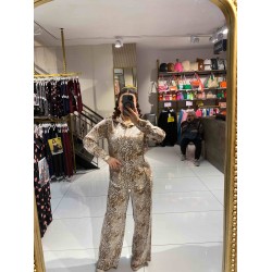 DESENLİ PARILTILI SATEN  TAKIM