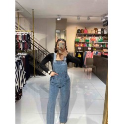 BAHÇIVAN MODEL YAN DÜĞMELİ KOT SALOPET