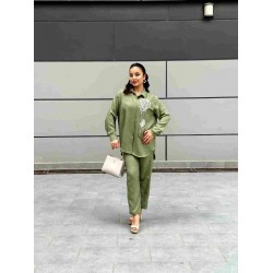 VUAL TAŞ İŞLEME  KETEN İKİLİ TAKIM HAKİ