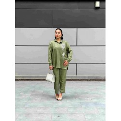 VUAL TAŞ İŞLEME  KETEN İKİLİ TAKIM HAKİ